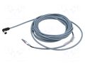 Cable: for sensors/automation; PIN: 3; angled; 5m; M8; 60VDC; 60VAC CARLO GAVAZZI CON53NF-A5