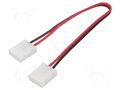 LED tape connector; for tape-to-tape connection; with leads; 6A POS CLICK-8C
