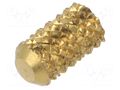 Threaded insert; brass; M4; BN 37875; L: 10.3mm; for plastic TAPPEX KVT-118M4