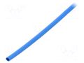 Heat shrink sleeve; glueless; 2: 1; 3.2mm; blue; polyolefine; reel BM GROUP BMGBS032BBL