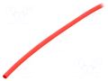 Heat shrink sleeve; glueless; 2: 1; 3.2mm; red; polyolefine; reel BM GROUP BMGBS032BRO