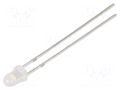 LED; yellow; 3mm; 150÷220mcd; 60°; Front: convex; 2.1÷2.6VDC; round OPTOSUPPLY OSY5JA3162A