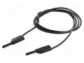 Test lead; 10A; banana plug with axial socket 2mm; Urated: 1kV HIRSCHMANN T&M MVLSWS100/1AUSW