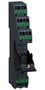 RELAY SOCKET, 8PIN, 250V, DIN RAIL RSZE08P