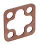 FLAT GASKET, NBR, RECTANGULAR CONN GSA 200-4 BROWN GASKET