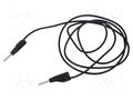 Test lead; 60VDC; 30VAC; 6A; banana plug with axial socket 2mm HIRSCHMANN T&M MVL2/100SW