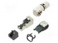 Connector: RJ45; plug; PIN: 8; Cat: 6a; shielded; gold-plated; IP20 TELEGÄRTNER J00026A4003
