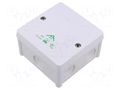 Enclosure: junction box; X: 87mm; Y: 87mm; Z: 52mm; polypropylene PP SPELSBERG ABOX-025-L/W