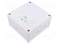 Enclosure: junction box; X: 127mm; Y: 127mm; Z: 70mm; IP66; white SPELSBERG ABOX-060-L/W