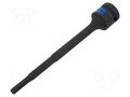 Socket; socket spanner,impact; Bit: hex key,spherical; 1/2"; long KING TONY KT-407506M