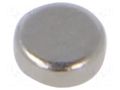 Magnet: permanent; neodymium; 800mN; Ø: 2.5mm; H: 1mm ELESA+GANTER GN55.2-ND-2.5-1