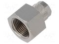 Screw-on fitting; threaded; max.15bar; nickel plated brass; 6mm PNEUMAT 1030-8/6-3/8