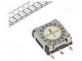 Encoding switch; DEC/BCD; Pos: 16; SMT; Rcont max: 200mΩ; 5.1Ncm ECE ERD716ADZ