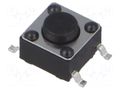 Microswitch TACT; SPST; Pos: 2; 0.05A/12VDC; SMT; 1.57N; 6x6x3.5mm CONNFLY TACT4203-11160-R