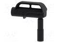 Adapter; 4A; black; Tip diameter: 10mm; Socket size: 4mm; MGP ELECTRO-PJP PJPMGP10-0-IEC-N