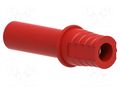 Adapter; red; 10A; 36.5mm; Type: insulated ELECTRO-PJP PJPADA4/2-IEC-R