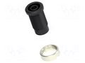 Connector: 4mm banana; socket; black; m3 hole; insulated ELECTRO-PJP PJP3273-C-N