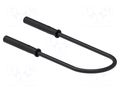 Test lead; 60VDC; 30VAC; 10A; banana socket 2mm,both sides; black ELECTRO-PJP PJP230-100N
