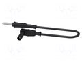 Test lead; 70VDC; 33VAC; 12A; Len: 1.5m; black; Insulation: PVC ELECTRO-PJP PJP2040-150N