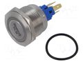 Switch: vandal resistant; Pos: 2; SPST NC + NO; 2A/48VDC; IP65 E-SWITCH PV7F2Y0SS-3R5