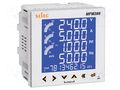 Meter: network parameters; on panel; digital,mounting; LCD SELEC MFM386-C-CE-CL02