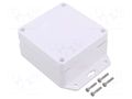 Enclosure: multipurpose; X: 90mm; Y: 90mm; Z: 60mm; ZP; ASA; white KRADEX ZP909060SUBASA