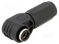 Connector: DC supply; plug; ES-350A; 1.5kV; PIN: 1; IP67; for cable DEGSON ELECTRONICS ESP-350A-120-BK