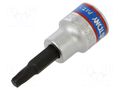 Socket; socket spanner,Torx®; Size: TX27; 3/8"; 50mm KING TONY KT-302327