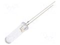 LED; white; 5mm; 2180÷3000mcd; 60°; Front: convex; 12VDC; -30÷85°C OPTOSUPPLY OSM54K6E61A-12V