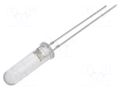 LED; white; 5mm; 3000÷4200mcd; 60°; Front: convex; 5VDC; -30÷85°C OPTOSUPPLY OSM54K6E61A-5V