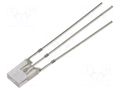 LED; red,green; rectangular; 2x5x7mm; bicolour; 500÷750mcd; 120° OPTOSUPPLY OSRPPA71C1B