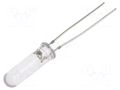 LED; white; 5mm; 3000÷4200mcd; 60°; Front: convex; 12VDC; -30÷85°C OPTOSUPPLY OSW44K6E61A-12V