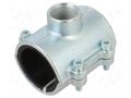 Splice terminal: fixing clamp; two-part,with side outlet; 10bar GEBO 01.261.28.0603