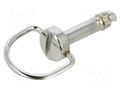 Locking pin; steel; Ø: 6mm; Working part len: 21mm; southco® BOSSARD B6X21/BN24601