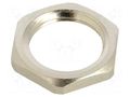 Nut; NPT1/2"; brass; Thread: inch,NPT; Plating: nickel; SKINDICHT® LAPP LP-52103540