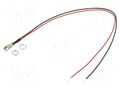 Indicator: LED; recessed; green; 2.1VDC; Ø6mm; MPR; cables; 300mm BIVAR MPR3GDW12.0