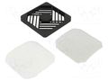 Guard; plastic; 92x92mm; screw; with EMI shielding,with filter RICHCO RCP-09