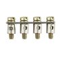 Cross-connector (terminal), when screwed in, Number of poles: 4, Pitch in mm: 6.10, Insulated: No, 24 A, grey Weidmuller 1312700000 04008190162122
