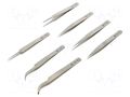 Tweezers-set; universal; 7pcs. PIERGIACOMI PG-KIT7T
