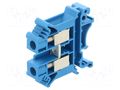 Splice terminal: rail; 800V; screw terminal; blue; polyamide PHOENIX CONTACT UK10NBU