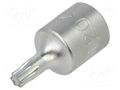 Socket; socket spanner; Bit: Torx®; Size: TX20; 1/4"; 25mm KING TONY KT-201320X