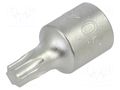 Socket; socket spanner; Bit: Torx®; Size: TX30; 1/4"; 25mm KING TONY KT-201330X