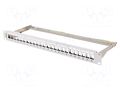Patch panel; white; Number of ports: 24; Standard: 19"; rack 19" LANBERG PPKS-0924-S