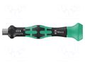 Screwdriver handle; 4mm; Overall len: 80mm; Kraftform Micro 1014 WERA WERA.05051278001