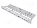 Patch panel; white; Number of ports: 24; Standard: 19"; rack 19" LANBERG PPKS-1124-S