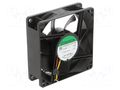 Fan: DC; axial; 24VDC; 80x80x25mm; 62.86m3/h; 30dBA; ball; 2900rpm SUNON EF80252B2-G99-A