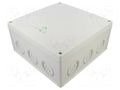 Enclosure: junction box; X: 252mm; Y: 252mm; Z: 120mm; IP55,IP66 SPELSBERG ABOX-350-L