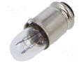 Filament lamp: miniature; T1-3/4 MG; white; 60VAC; 60VDC EAO 10-1320.1179