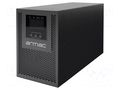 Power supply: UPS; 1kW; 1kVA; 208÷240V; 354x145x224mm; 9Ah; 6h ARMAC T/1000I/PF1/DF