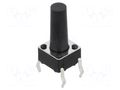Microswitch TACT; SPST; Pos: 2; 0.05A/12VDC; THT; 1.57N; 6x6x3.5mm CONNFLY TACT4101-111160-A